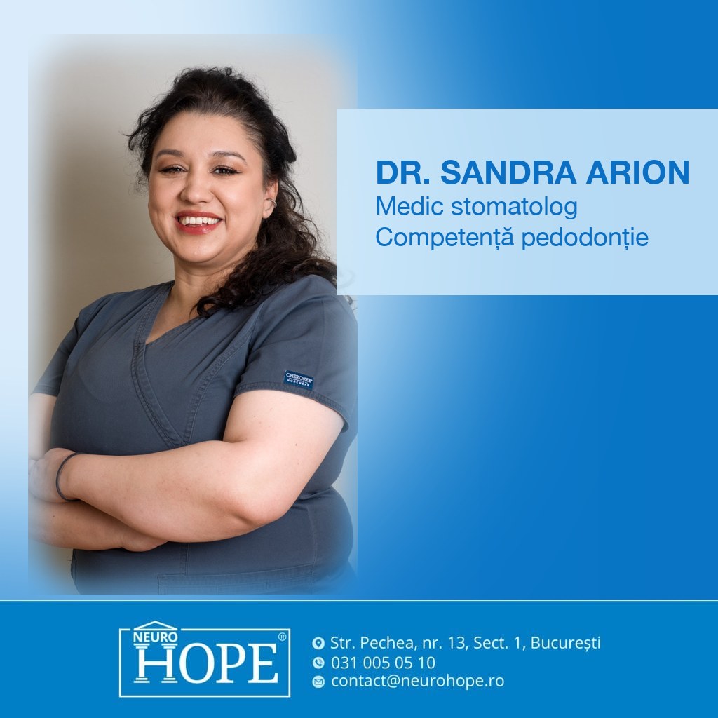 Dr. Sandra Arion, Competență pedodonție