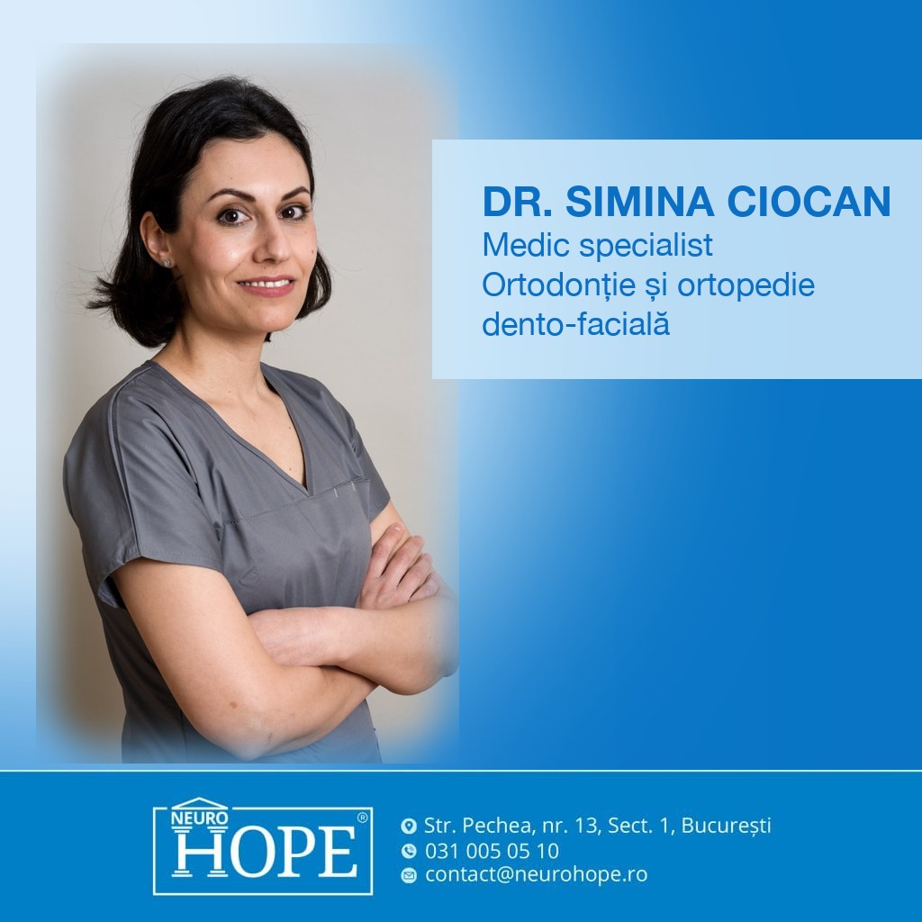 Dr. Simina Ciocan, Ortodonție și ortopedie dento-facială